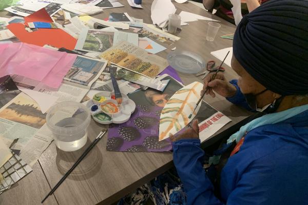 people doing crafts